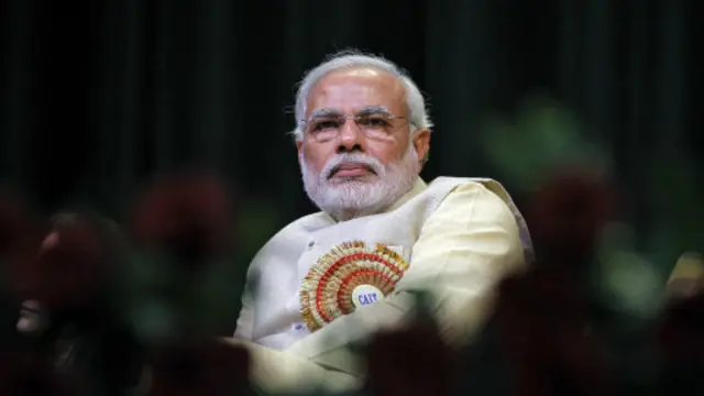 හින්දු ජාතිකවාදී දේශපාලනඥයෙකු වන නරේන්ද්‍ර මෝඩි