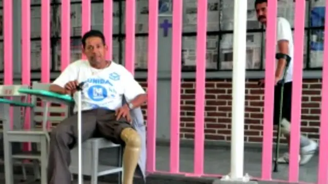 Rosmar Alberto Rivera, migrante hondureño mutilado por el tren en México