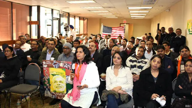 अमरीका में भारतीय मूल के नरेंद्र मोदी समर्थक