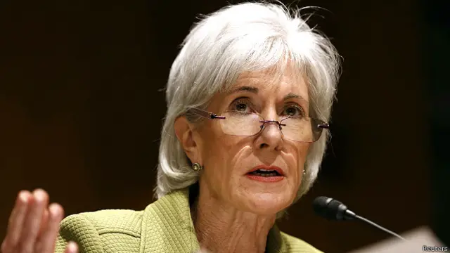 अमरीकी स्वास्थ्य मंत्री कैथलीन सेबेलिस