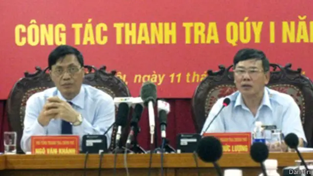 Thanh tra Chính phủ nói chưa có cơ sở nói tài sản của ông Ngô Văn Khánh (bên trái) là không minh bạch
