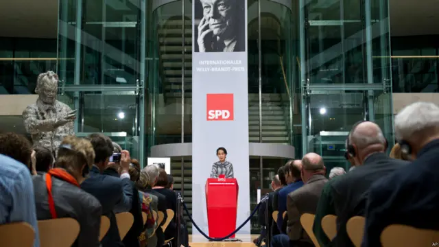 Daw Aung San Suu Kyi at Germany