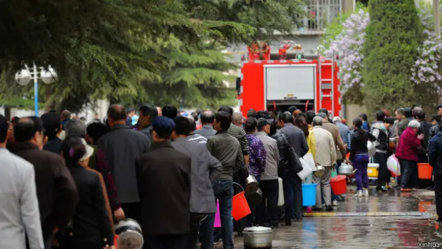 自來水受污染導致民眾恐慌
