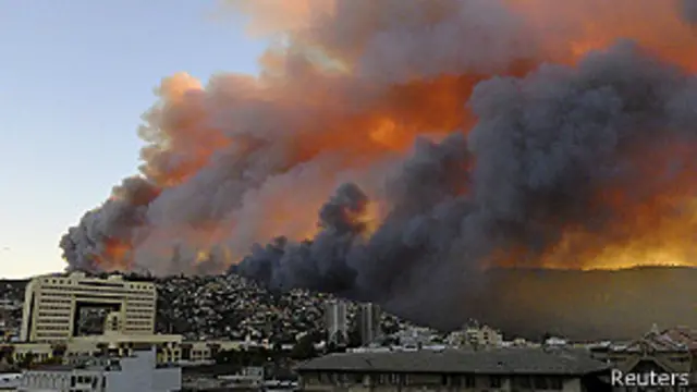 Incendio en Valparaíso