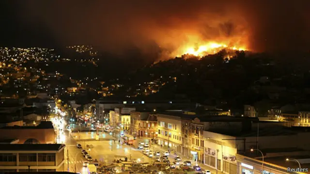 Incendio en Valparaiso