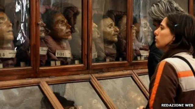 Galería de Lombroso en el museo de Turín, Italia