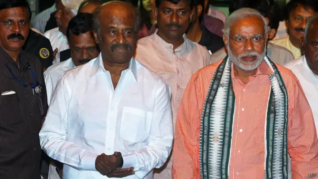 नरेंद्र मोदी और रजनीकांत