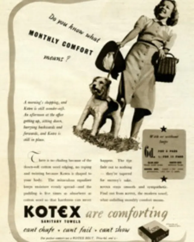 कोटेक्स, प्रथम विश्व युद्ध की खोज