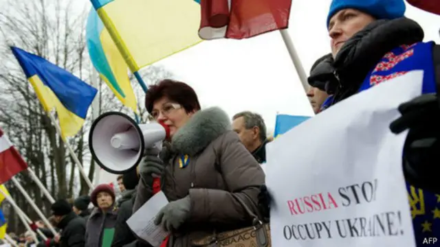 Протесты в Латвии