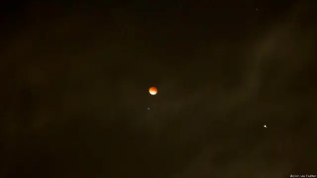 Luna roja en Colombia
