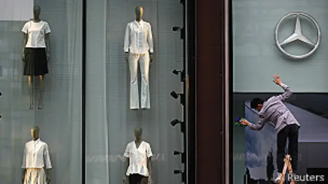 Un centro comercial en Pekín