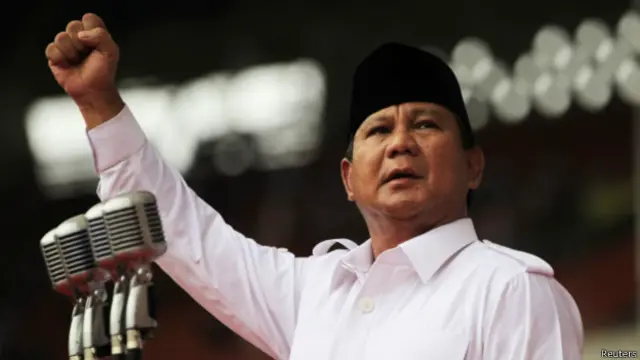 Prabowo Subianto saat kampanye pemilu legislatif, awal April 2014 lalu. 