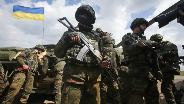Бойцы украинской армии