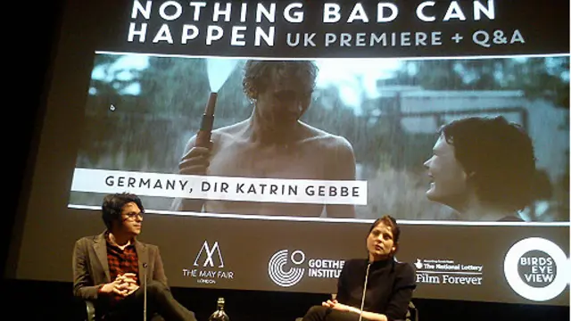 کاترین گب در جلسه نشست پرسش و پاسخ- عکس از پرویز جاهد