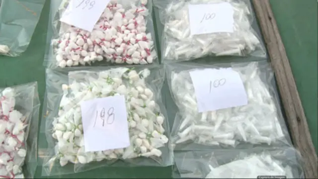 Drogas decomisadas en un allanamiento en Rosario. Foto: BBC