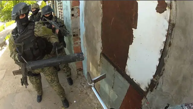 Policía de Rosario. Foto de la BBC