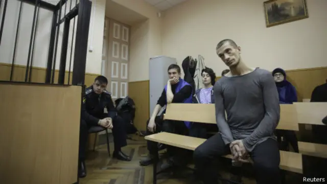 Павленский на суде