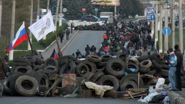 Баррикады в Краматорске