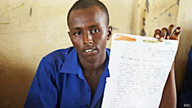 كتب زكريا رسالة أمل أطفال سوريا