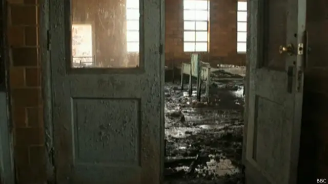 Salón de clases en el colegio Dozier