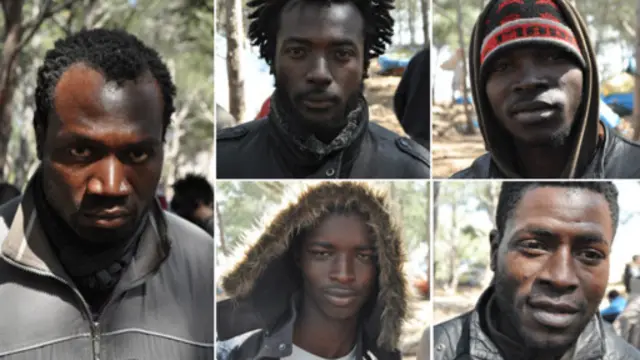 معظم من ينتظرون الهجرة من الرجال.