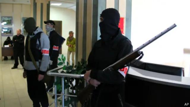 Захват горсовета в Донецке