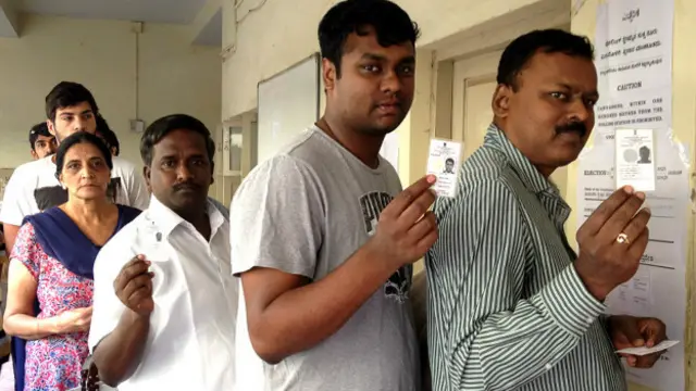 बैंगलूर में मतदान