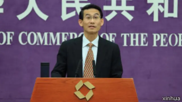 中國商務部發言人沈丹陽(新華社圖片17/4/2014)