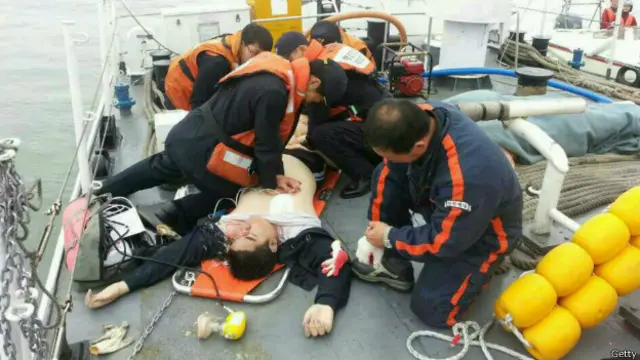 दक्षिण कोरिया नौका बचाव कार्य