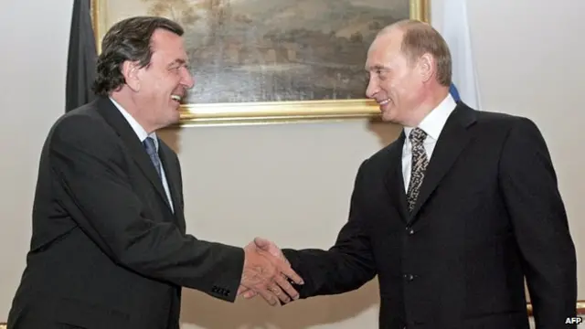 施罗德和普京工作关系密切