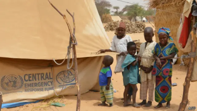 Campo de refugiados na Nigéria