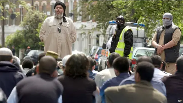 Абу Хамза в Лондоне