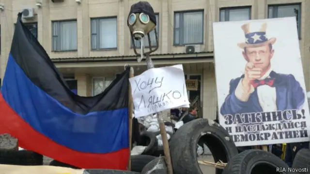 Акция протеста в Луганске