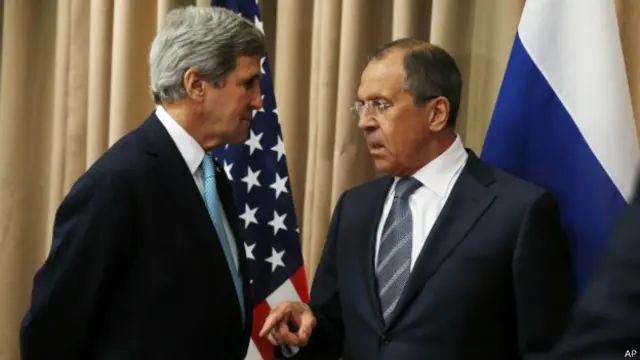 Джон Керри и Сергей Лавров