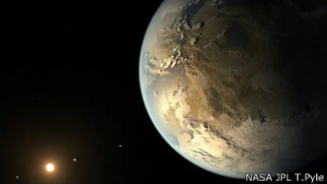 Impresión artística del planeta Kepler 186f