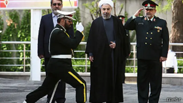 حسن روحانی در جمع فرماندهان نیروی انتظامی سخنرانی کرده