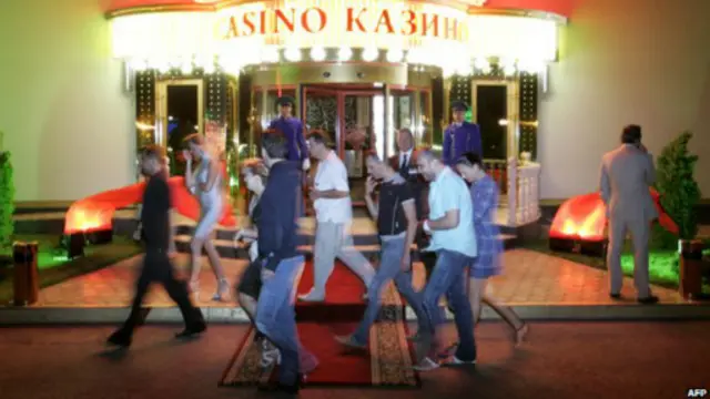 Kasino di Azov City, Krimea, AFP