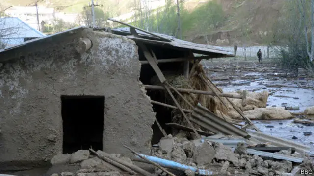 разрушенная мазанка