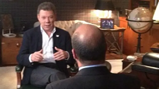 Juan Manuel Santos, presidente de Colombia.