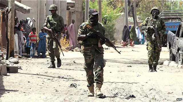 Militares en el noreste de Nigeria