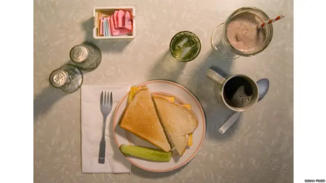 مصنف کے مطابق ’کھانا اور پڑھنا ساتھ ساتھ ہو سکتا ہے‘۔ پینر کے سینڈوچ، شیرے اور خشک دودھ سے تیار کردہ سفوف کو ڈی جے سیلنجرز نے دی کیچر ان دی رئے میں متاثر کیا۔ یہ کچھ زیادہ نہیں لیکن سفوف سے بہت زیادہ وٹامنز تیار کیے جا سکتے ہیں۔