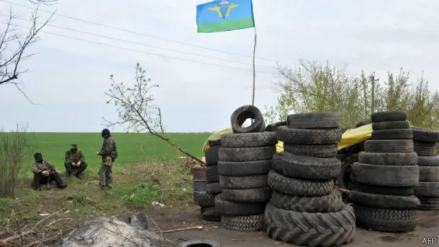 Блокпост в Славянске