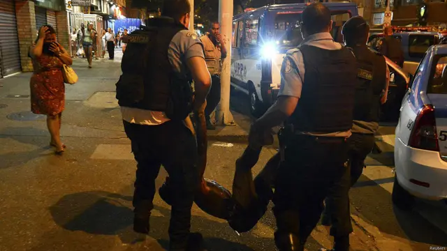 Protestas en favela de Río de Janeiro