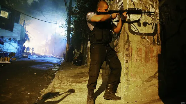 Protestas en favela de Río de Janeiro