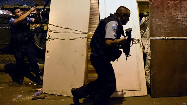 Protestas en favela de Río de Janeiro