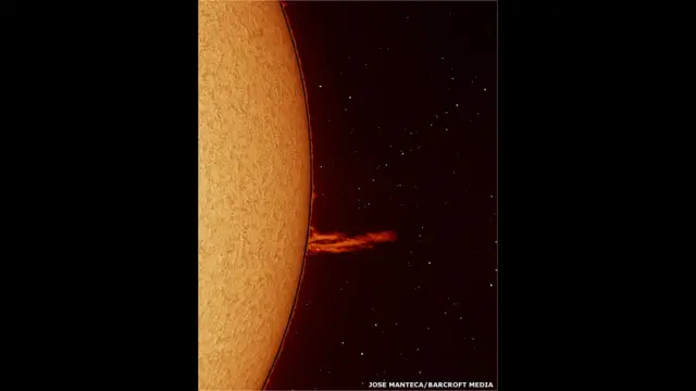 सौर भट्ठियों से निकलने वाली ऊर्जा, ये सूर्य की सतह पर फैल जाती है. जोस मैंटेसा/बारक्रॉफ़्ट