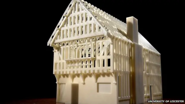 萊斯特大學製作的藍野豬飯店模型