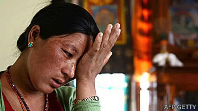 Ang Dali Sherpa, 28 años,viuda de Tenzing Chottar Sherpa