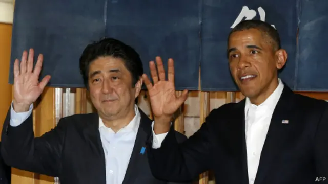 Барак Обама и Синдзо Абэ