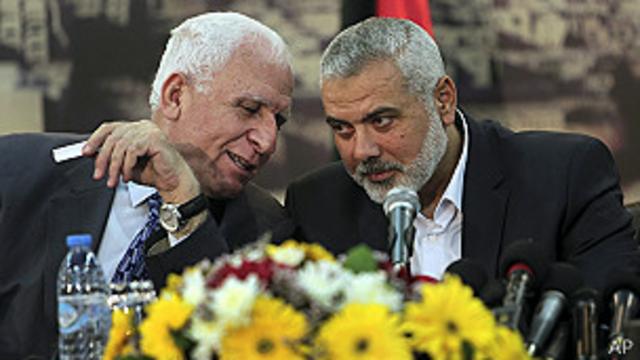 Líderes de Fatah y Hamas